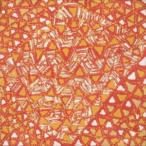 Lukarrara Jukurrpa (Desert Fringe-rush Seed Dreaming) by Hilda Nakamarra Rogers