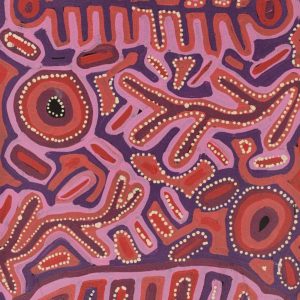 Malikijarra Jukurrpa (Two Dogs Dreaming) by Vanetta Nampijinpa Hudson
