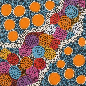 Yawakiyi Jukurrpa (Native Currant Dreaming) by Geraldine Napurrurla Wilson