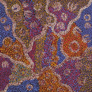 Janganpa Jukurrpa (Brush-tail Possum Dreaming)-  Mawurrji by Nikita Nungarrayi Morris