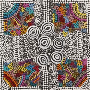 Wanakiji Jukurrpa (Bush Tomato Dreaming) by Margaret Napanangka Brown
