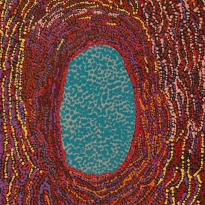 Pirlarla Jukurrpa (Dogwood Tree Bean Dreaming) by Peggy Napurrurla Granites