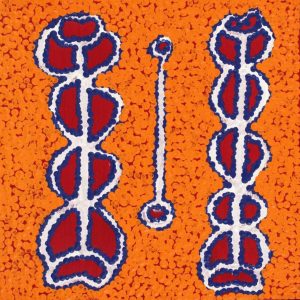 Pamapardu Jukurrpa (Flying Ant Dreaming)  - Warntungurru by Bernard Japanangka Watson