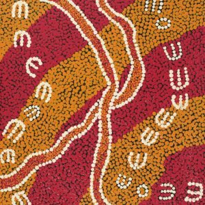 Janganpa Jukurrpa (Brush-tail Possum Dreaming)-  Mawurrji by Nikita Nungarrayi Morris