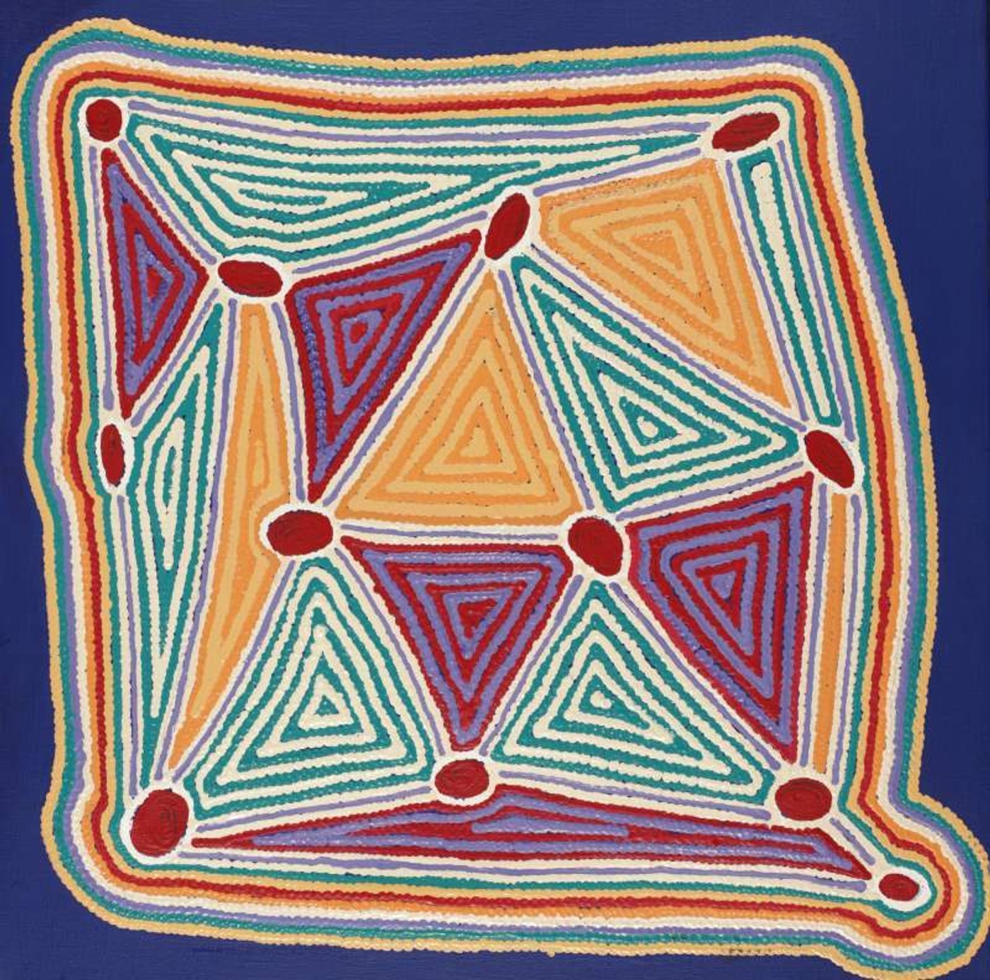 Wirnpa Jukurrpa (Lightning Dreaming) by Sabrina Nungarrayi Gibson