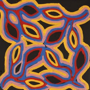 Ngapa Jukurrpa (Water Dreaming)  - Mikanji by Juliette Nampijinpa Brown