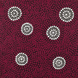 Ngapa Jukurrpa (Water Dreaming)  -  Pirlinyarnu by Marcia Nampijinpa Sampson