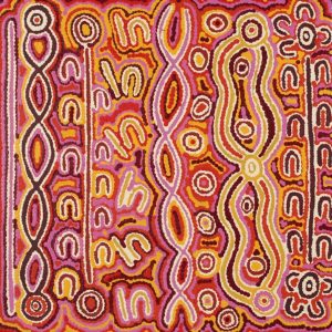 Majardi Jukurrpa (Hairstring Belt/Skirt or Tassel Dreaming) - Mina Mina by Madeleine Napangardi Dixon