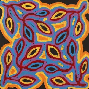 Ngapa Jukurrpa (Water Dreaming)  - Mikanji by Juliette Nampijinpa Brown