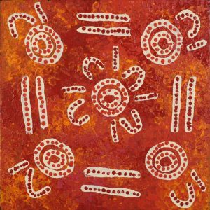 Wardapi Jukurrpa (Goanna Dreaming) - Yarripilangu by Ruth Nungarrayi Spencer