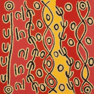 Majardi Jukurrpa (Hairstring Belt/Skirt or Tassel Dreaming) - Mina Mina by Madeleine Napangardi Dixon