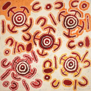 Liwirringki Jukurrpa (Burrowing Skink Dreaming) - Walangkarni by Nancy Nungarrayi Collins