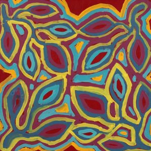 Purrpalanji (Skinny Bush Banana) Jukurrpa by Juliette Nampijinpa Brown