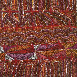 Ngatijirri Jukurrpa (Budgerigar Dreaming) by Kershini Napaljarri Collins