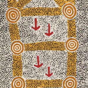 Marlu Jukurrpa (Red Kangaroo Dreaming) Yarnardilyi & Jurnti by Michael Japaljarri Wayne