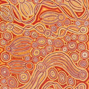 Majardi Jukurrpa (Hairstring Belt/Skirt or Tassel Dreaming) - Mina Mina by Madeleine Napangardi Dixon