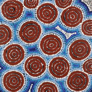 Ngalyipi Jukurrpa (Snake Vine Dreaming) - Purturlu by Anthony Jangala Hargraves