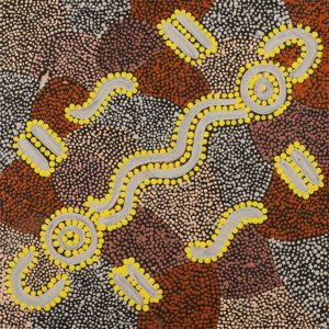 Ngapa Jukurrpa (Water Dreaming)  -  Puyurru by Shaunisha Nangala Watson