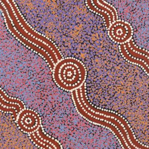 Ngalyipi Jukurrpa (Snake Vine Dreaming) - Purturlu by Anthony Jangala Hargraves