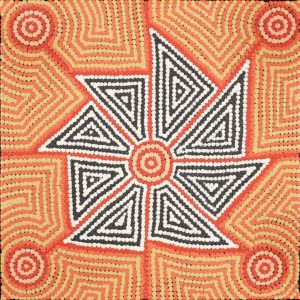 Patterns of the Landscape around Yuendumu by Roseanne Napangardi Wheeler