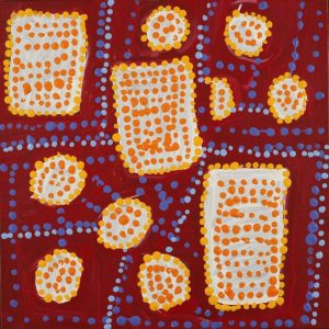 Ngapa Jukurrpa (Water Dreaming)  -  Puyurru by Tasha Nampijinpa Collins