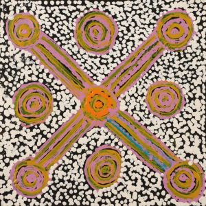 Ngapa Jukurrpa (Water Dreaming)  - Mikanji by Juliette Nampijinpa Brown