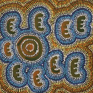 Janganpa Jukurrpa (Brush-tail Possum Dreaming)-  Mawurrji by Jason Japaljarri Woods