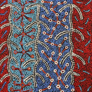 Warlukurlangu Jukurrpa (Fire country Dreaming) by Theo (Faye) Nangala Hudson