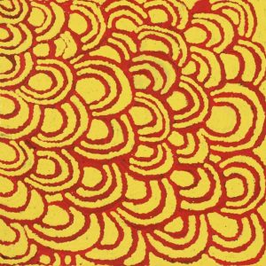 Lukarrara Jukurrpa (Desert Fringe-rush Seed Dreaming) by Maisie Napurrurla Wayne