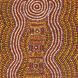 Yarla Jukurrpa (Bush Potato Dreaming) - Cockatoo Creek by Ingrid Napangardi Williams