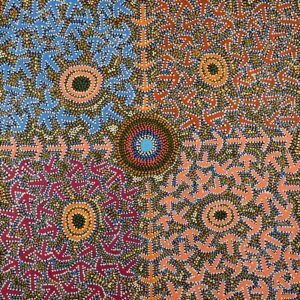 Yankirri Jukurrpa (Emu Dreaming) - Ngarlikirlangu by Jeffrey Jangala Gallagher