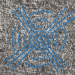 Lukarrara Jukurrpa (Desert Fringe-rush Seed Dreaming) by Valentine Nakamarra White