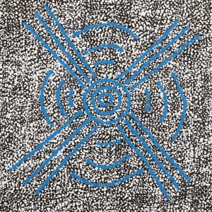 Lukarrara Jukurrpa (Desert Fringe-rush Seed Dreaming) by Valentine Nakamarra White