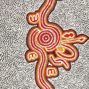 Jajirrdi manu Janganpa Jukurrpa (Western Quoll & Possum Dreaming) - Yakurdyi by Ritasha Nampijinpa Martin