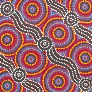 Ngalyipi Jukurrpa (Snake Vine Dreaming) - Purturlu by Anthony Jangala Hargraves