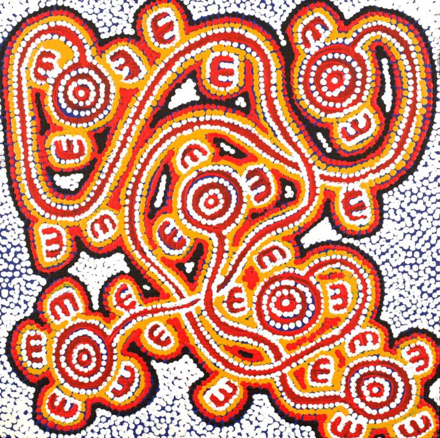 Janganpa Jukurrpa (Brush-tail Possum Dreaming)- Mawurrji by Ritasha Nampijinpa Martin
