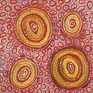 Watiya-warnu Jukurrpa (Seed Dreaming) by Tanya Nungarrayi Collins
