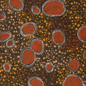 Watiya-warnu Jukurrpa (Seed Dreaming) by Charmaine Napangardi Dickson
