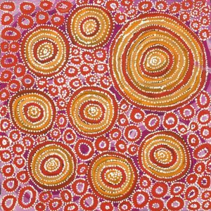 Watiya-warnu Jukurrpa (Seed Dreaming) by Tanya Nungarrayi Collins