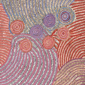 Napaljarri-warnu Jukurrpa (Seven Sisters Dreaming) by Valma Nakamarra White