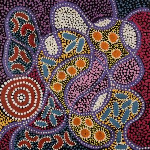Ngapa Jukurrpa (Water Dreaming)  - Mikanji by Wendy Nungarrayi Brown