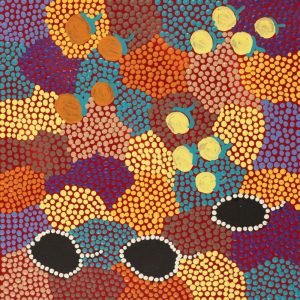 Watiya-warnu Jukurrpa (Seed Dreaming) by Elsie Nampijinpa Moore