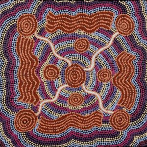 Ngapa Jukurrpa (Water Dreaming)  -  Puyurru by Anita Nakamarra Gibson