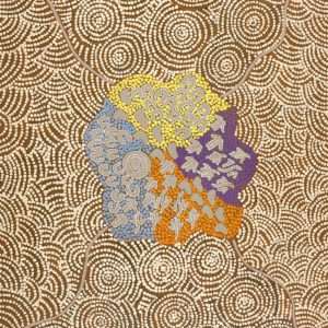 Ngapa Jukurrpa (Water Dreaming)  -  Puyurru by Jacinta Napaljarri White
