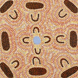 Ngurlu Jukurrpa (Native Seed Dreaming) by Dorothy Napurrurla Dickson