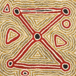 Ngapa Jukurrpa (Water Dreaming)  -  Puyurru by Maxie Jampijinpa Pollard