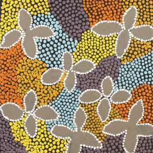 Watiya-warnu Jukurrpa (Seed Dreaming) by Elsie Nampijinpa Moore