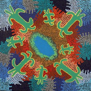 Ngatijirri Jukurrpa (Budgerigar Dreaming) by Julie Napaljarri Kitson