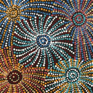 Ngapa Jukurrpa (Water Dreaming)  -  Puyurru by Evelyn Nangala Robertson