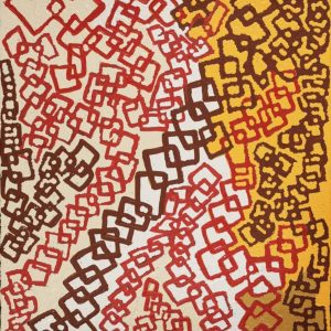 Ngapa Jukurrpa (Water Dreaming)  -  Puyurru by Agnes Nampijinpa Fry